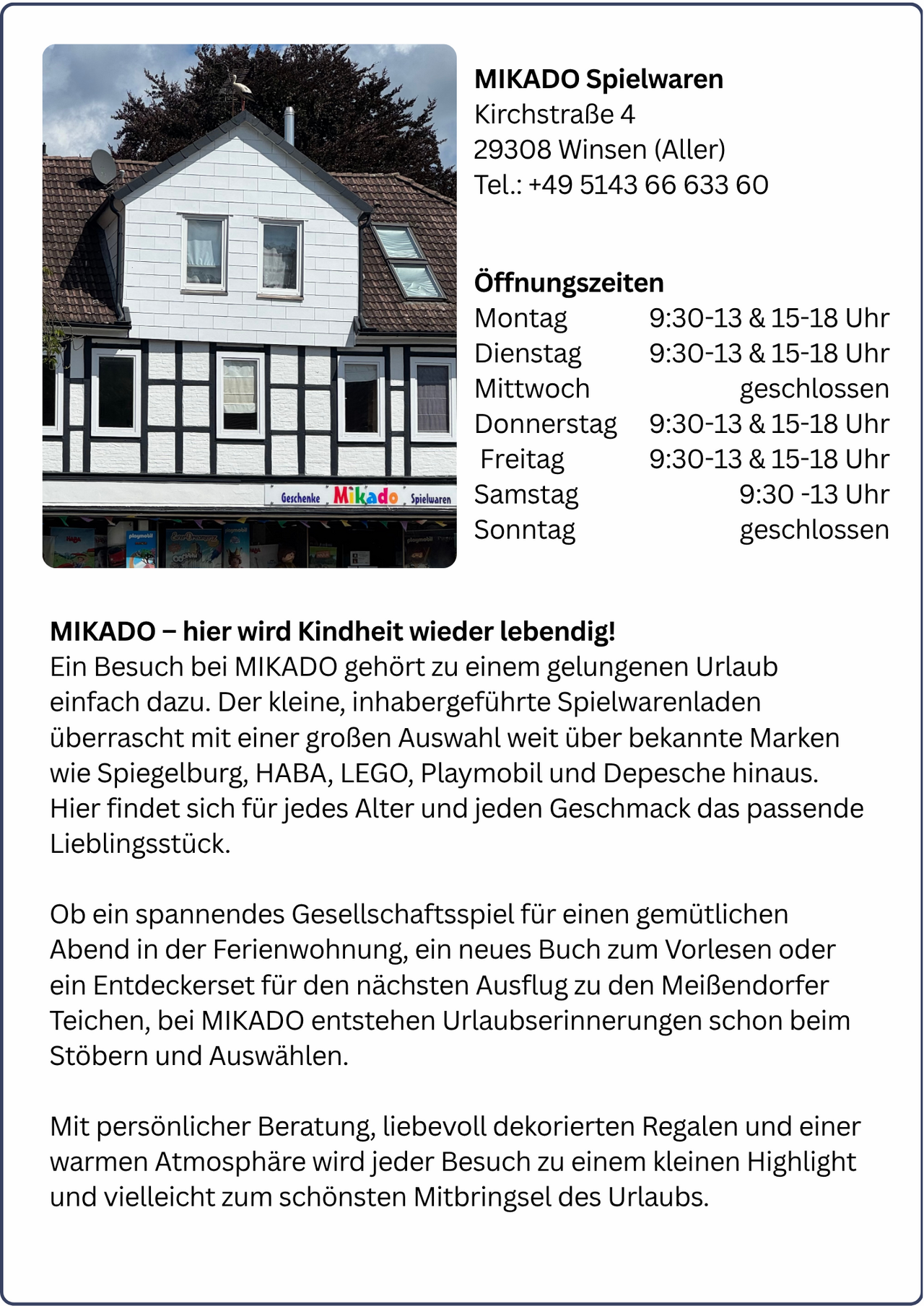 Spielwarenladen Mikado