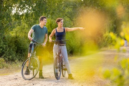 zwei Radfahrer