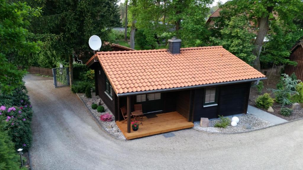 Blick auf Haus